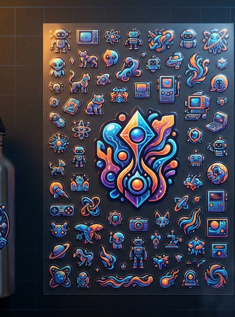 UV-stickers A3